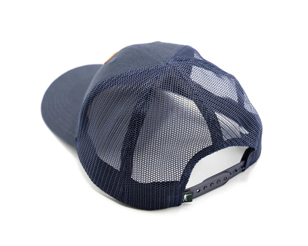 Back view of the Arthur Core Snapback Hat showcasing its breathable mesh design and adjustable closure.