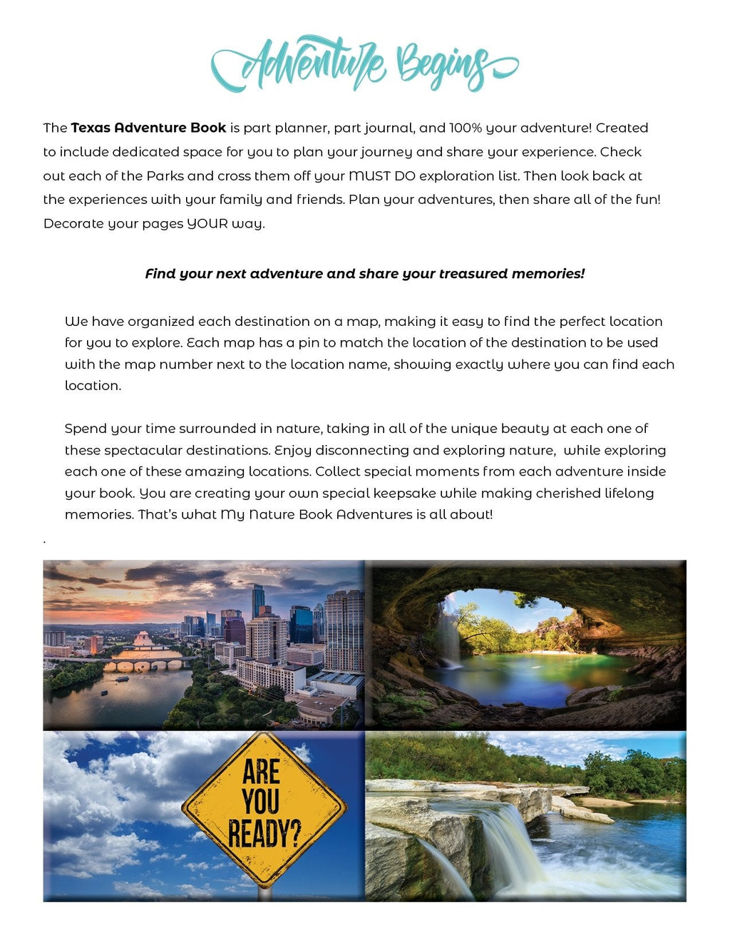 Texas Adventure Book showcasing maps and travel tips for planning unforgettable journeys across Texas.